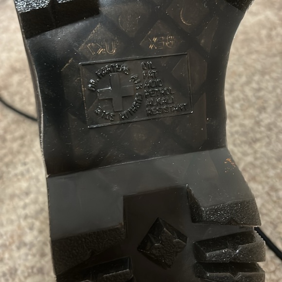 Dr Martens white leather pascal Max platform 1460 lace up combat boots new sz 9 - Picture 8 of 10